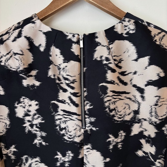 Gerard Darel Floral Silk Blend Cap Sleeve Top Sz 38 US 6 - Picture 4 of 5
